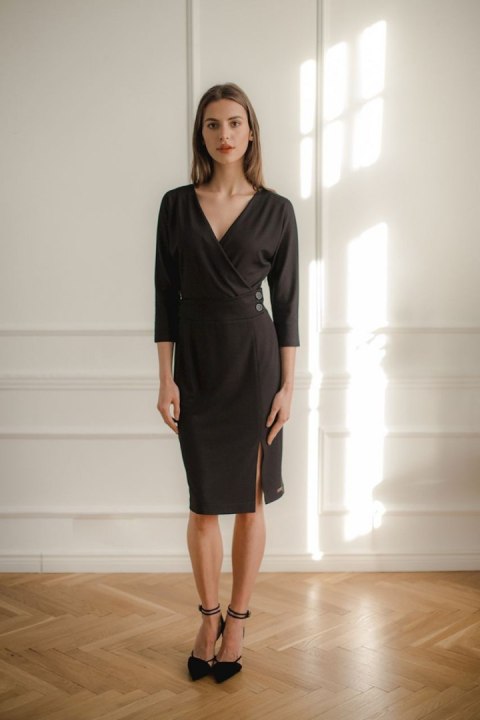 Sukienka Model L086 Black - Lenitif Sukienka Model L086 Black - Lenitif