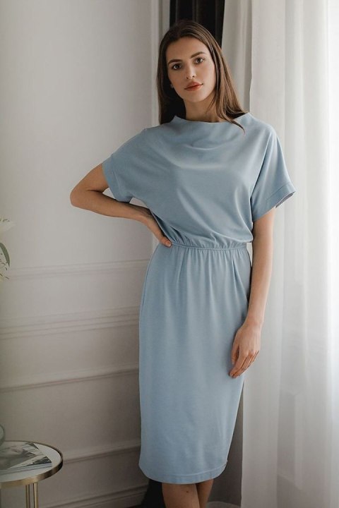 Sukienka Model L087 Blue - Lenitif Sukienka Model L087 Blue - Lenitif
