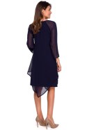 Sukienka Model S159 Navy - Stylove