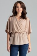 Bluzka Model L063 Beige - Lenitif