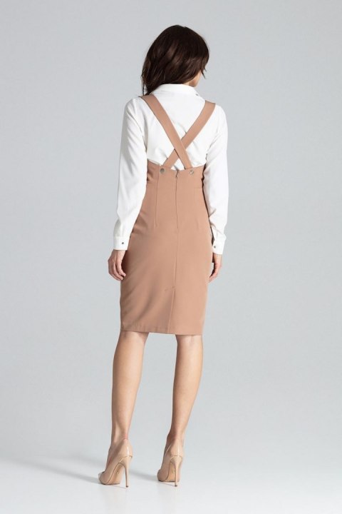 Sukienka Model L039 Brown - Lenitif Sukienka Model L039 Brown - Lenitif