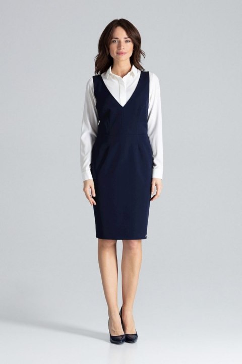 Sukienka Model L039 Navy - Lenitif Sukienka Model L039 Navy - Lenitif
