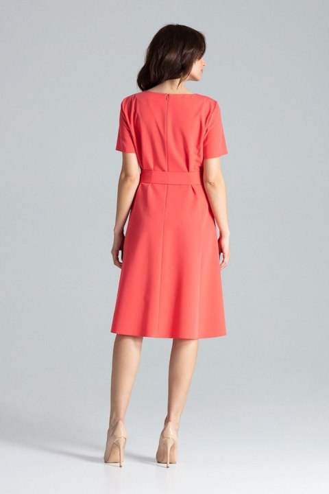 Sukienka Model L043 Coral - Lenitif Sukienka Model L043 Coral - Lenitif