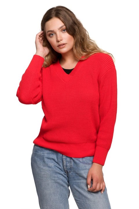 Sweter Damski Model BK075 Red - BE Knit