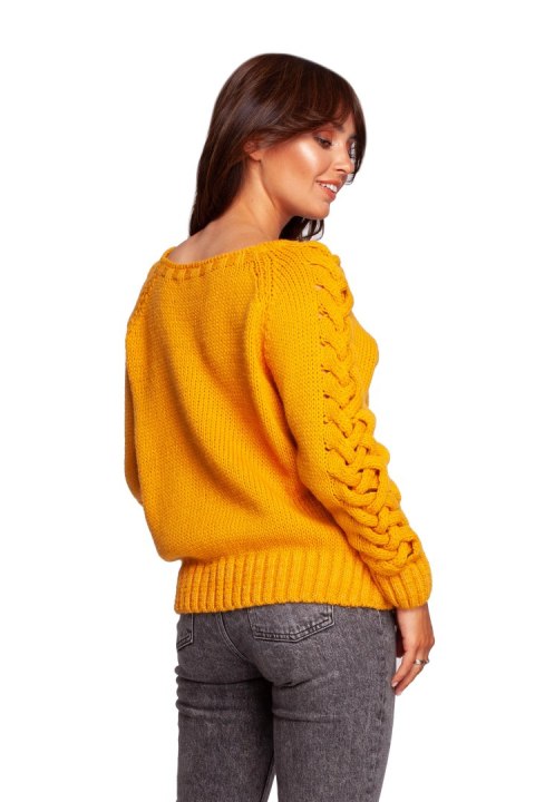 Sweter Damski Model BK090 Honey - BE Knit Sweter Damski Model BK090 Honey - BE Knit