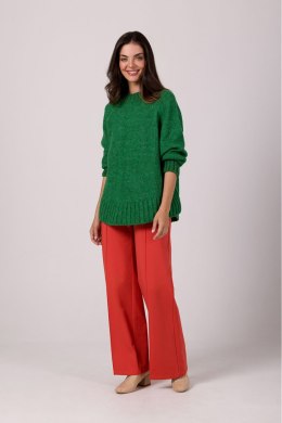 Sweter Damski Model BK105 Szmaragd - BE Knit