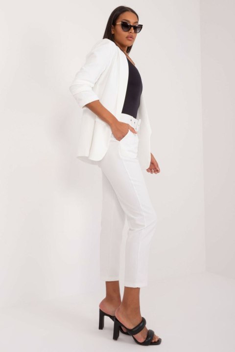 Spodnie Damskie Model TW-SP-BI-22880-2.47 White - Och Bella Spodnie Damskie Model TW-SP-BI-22880-2.47 White - Och Bella