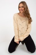 Sweter Damski Model TW-SW-BI-9030.08 Beige - Och Bella