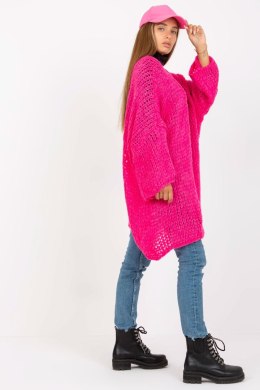 Sweter Kardigan Model TW-SW-BI-M2202.29X Fluo Pink - Och Bella