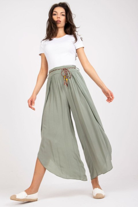 Spodnie Damskie Model TW-SP-BI-81378.24P Khaki - Och Bella Spodnie Damskie Model TW-SP-BI-81378.24P Khaki - Och Bella