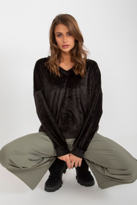 Bluza Damska Model RV-BL-8441.07P Black - Relevance Bluza Damska Model RV-BL-8441.07P Black - Relevance