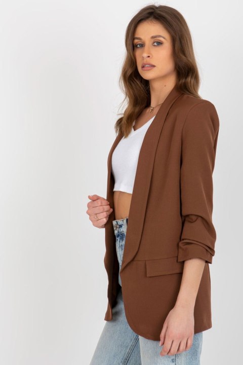Marynarka Model DHJ-MA-7684.15P Dark Brown - Italy Moda Marynarka Model DHJ-MA-7684.15P Dark Brown - Italy Moda