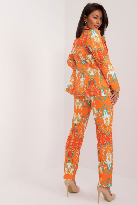 Spodnie Komplet Model DHJ-KMPL-17131.32X Orange - Italy Moda Spodnie Komplet Model DHJ-KMPL-17131.32X Orange - Italy Moda