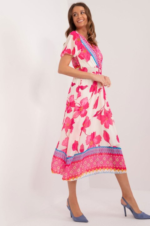 Sukienka Model DHJ-SK-11331-5.19 Dark Pink - Italy Moda Sukienka Model DHJ-SK-11331-5.19 Dark Pink - Italy Moda