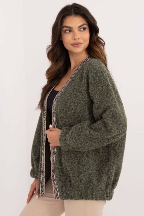 Sweter Kardigan Model DHJ-NA-A8500.11P Khaki - Italy Moda Sweter Kardigan Model DHJ-NA-A8500.11P Khaki - Italy Moda