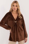 Bluzka Model DHJ-BZ-19902.49P Brown - Italy Moda