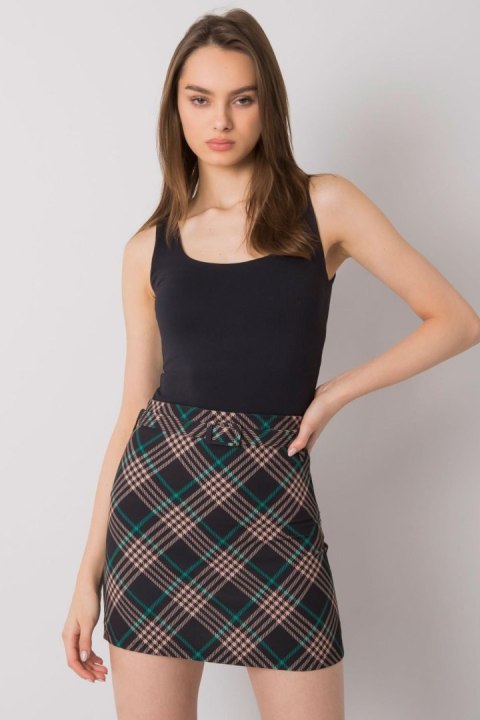 Spódnica Model DHJ-SD-3213.11P Black/Green - Italy Moda Spódnica Model DHJ-SD-3213.11P Black/Green - Italy Moda