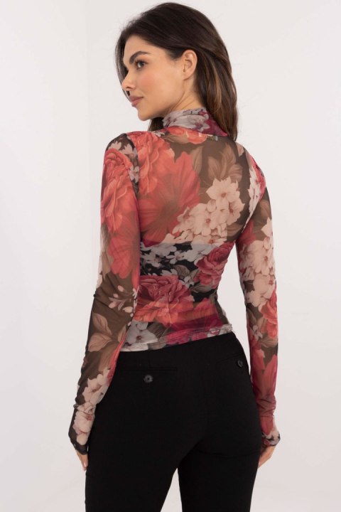 Bluzka Model DHJ-BZ-18275.20 Black/Pink - Italy Moda Bluzka Model DHJ-BZ-18275.20 Black/Pink - Italy Moda