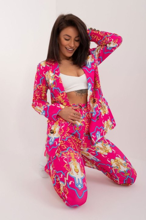 Spodnie Komplet Model DHJ-KMPL-17131.32X Dark Pink - Italy Moda Spodnie Komplet Model DHJ-KMPL-17131.32X Dark Pink - Italy Moda