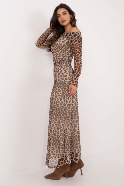 Sukienka Model DHJ-SK-18702.40 Black/Beige - Italy Moda Sukienka Model DHJ-SK-18702.40 Black/Beige - Italy Moda