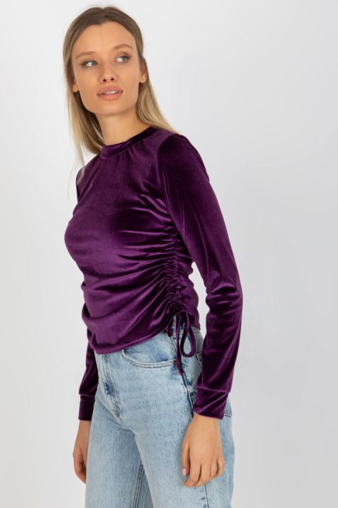 Bluzka Model LK-BZ-509033.36P Dark Violet - Lakerta Bluzka Model LK-BZ-509033.36P Dark Violet - Lakerta