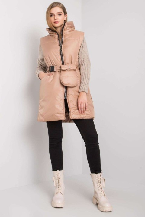 Kamizelka Model EM-KZ-612.22X Dark Beige - Ex Moda Kamizelka Model EM-KZ-612.22X Dark Beige - Ex Moda
