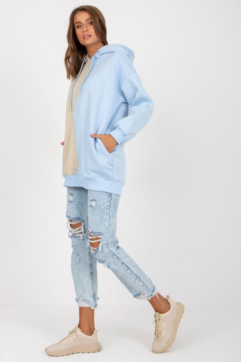 Bluza Damska Model RV-BL-8233.32X Light Blue - Rue Paris Bluza Damska Model RV-BL-8233.32X Light Blue - Rue Paris