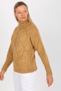 Sweter Damski Model LC-SW-3019.05P Camel - Rue Paris