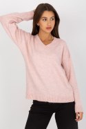 Sweter Damski Model LC-SW-0332.17 Light Pink - Rue Paris