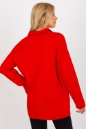 Sweter Damski Model LC-SW-2261.00P Red - Rue Paris