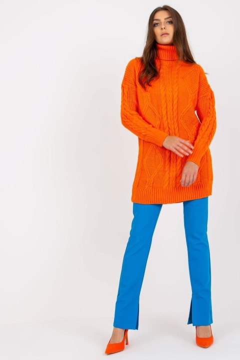 Sweter Damski Model LC-SW-8015.25P Orange - Rue Paris