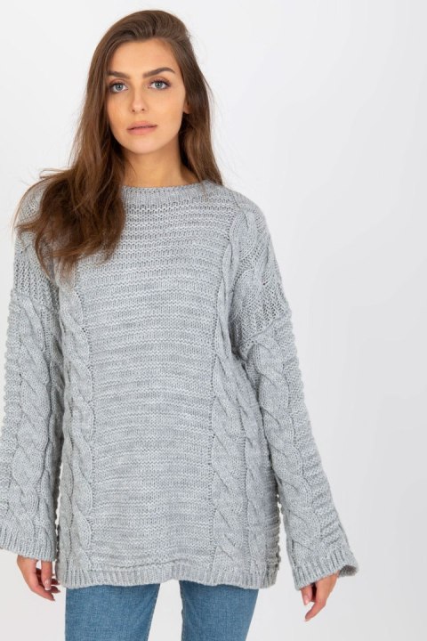 Sweter Damski Model LC-SW-8044.06X Grey - Rue Paris