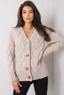 Sweter Damski Model LC-SW-A1.28X Beige - Rue Paris