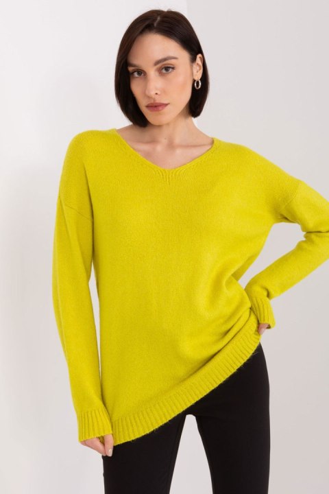 Sweter Damski Model TO-SW-1810.08P Limonka - Rue Paris