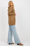 Sweter Kardigan Model LC-SW-8042.60 Camel - Rue Paris