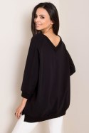 Bluza Damska Model RV-BL-5676.09 Black - Rue Paris