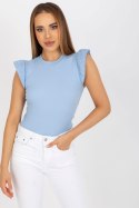 Bluzka Model FN-BZ-4592.12 Light Blue - Rue Paris