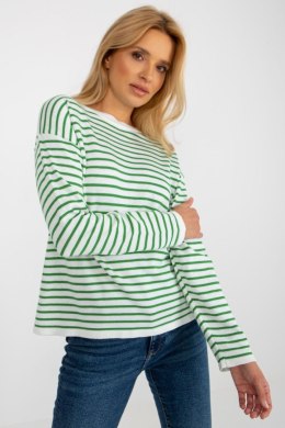 Sweter Damski Model LC-SW-6006.22 White/Green - Rue Paris