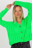 Sweter Damski Model LC-SW-8022.04P Fluo Green - Rue Paris