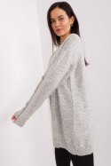 Sweter Damski Model TO-SW-1810.22X Light Grey - Rue Paris