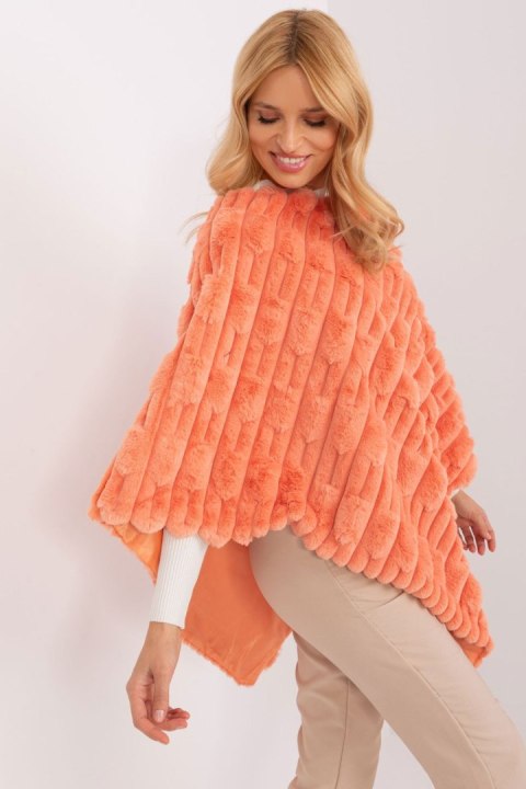 Sweter Ponczo Model AT-PN-2347.16 Orange - AT Sweter Ponczo Model AT-PN-2347.16 Orange - AT