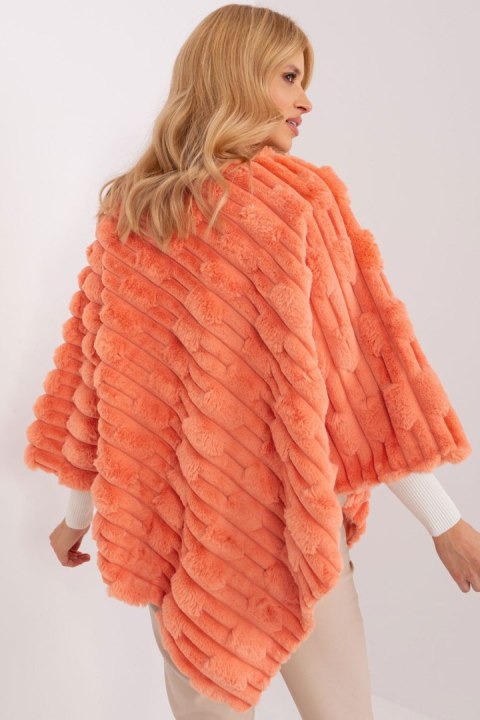 Sweter Ponczo Model AT-PN-2347.16 Orange - AT Sweter Ponczo Model AT-PN-2347.16 Orange - AT
