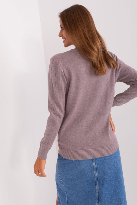 Sweter Damski Model AT-SW-232901.25X Light Violet - AT Sweter Damski Model AT-SW-232901.25X Light Violet - AT