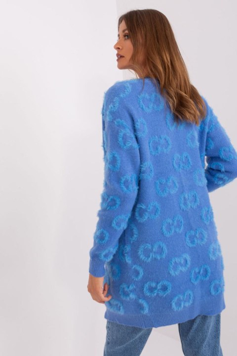 Sweter Kardigan Model AT-SW-234502.38X Blue - AT Sweter Kardigan Model AT-SW-234502.38X Blue - AT