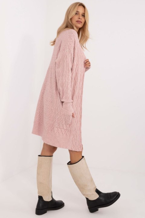 Sweter Kardigan Model AT-SW-2366.61 Light Pink - AT Sweter Kardigan Model AT-SW-2366.61 Light Pink - AT