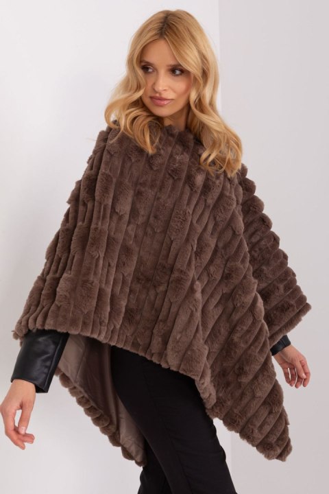 Sweter Ponczo Model AT-PN-2347.68 Brown - AT Sweter Ponczo Model AT-PN-2347.68 Brown - AT