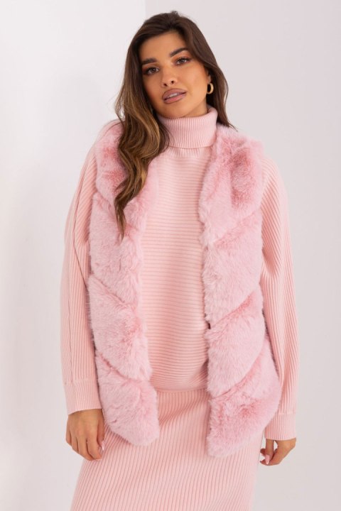 Kamizelka Model AT-KZ-2349.00P Light Pink - AT Kamizelka Model AT-KZ-2349.00P Light Pink - AT