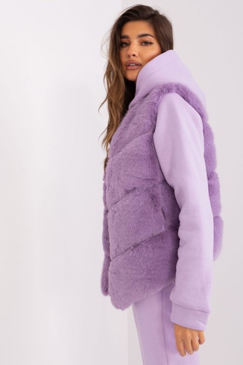 Kamizelka Model AT-KZ-2349.00P Light Violet - AT Kamizelka Model AT-KZ-2349.00P Light Violet - AT