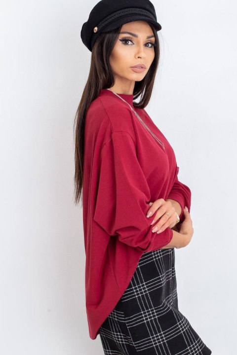 Bluza Damska Model RV-BL-5185.87P Bordo - BFG Bluza Damska Model RV-BL-5185.87P Bordo - BFG