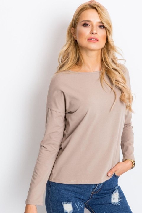 Bluzka Model RV-BZ-5121.23P Dark Beige - BFG Bluzka Model RV-BZ-5121.23P Dark Beige - BFG